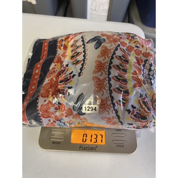 Butterfly Print Maxi Dress Size Medium Cold Shoulder Chiffon Boho Fairy Y2K New - Picture 14 of 14